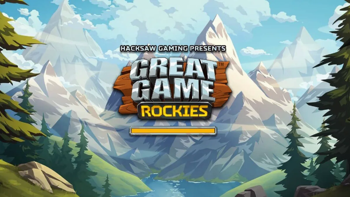Great Game Rockies slot machine interface na may temang kabundukan at wildlife.