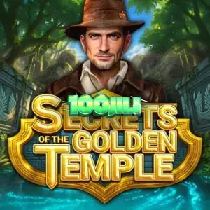 Isang makulay na visual ng Secrets of the Golden Temple slot na nagpapakita ng gintong templo at mga coin symbols.